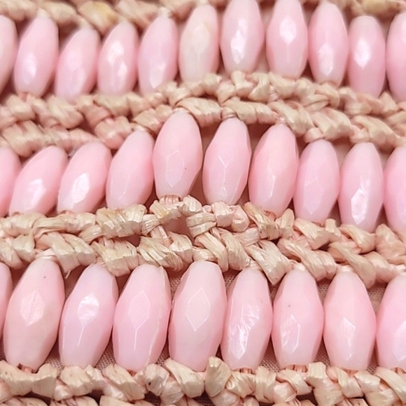 Handmade Pink Beaded Handbag - Picture 2 of 12